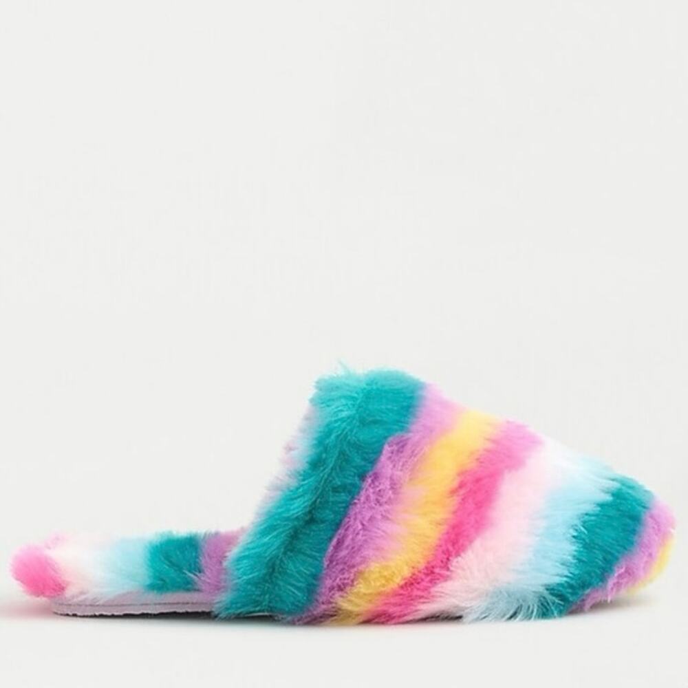 J.Crew: Girls' Slippers In Stripe For Girls Crewcuts